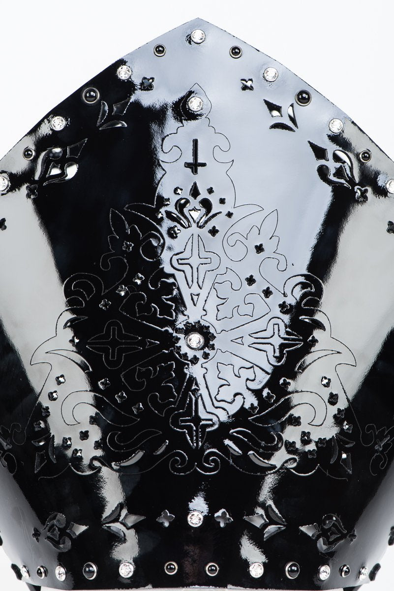 fr-ulein-kink-nero-confessional-mitre-kopfschmuck-lack-schwarz image 6