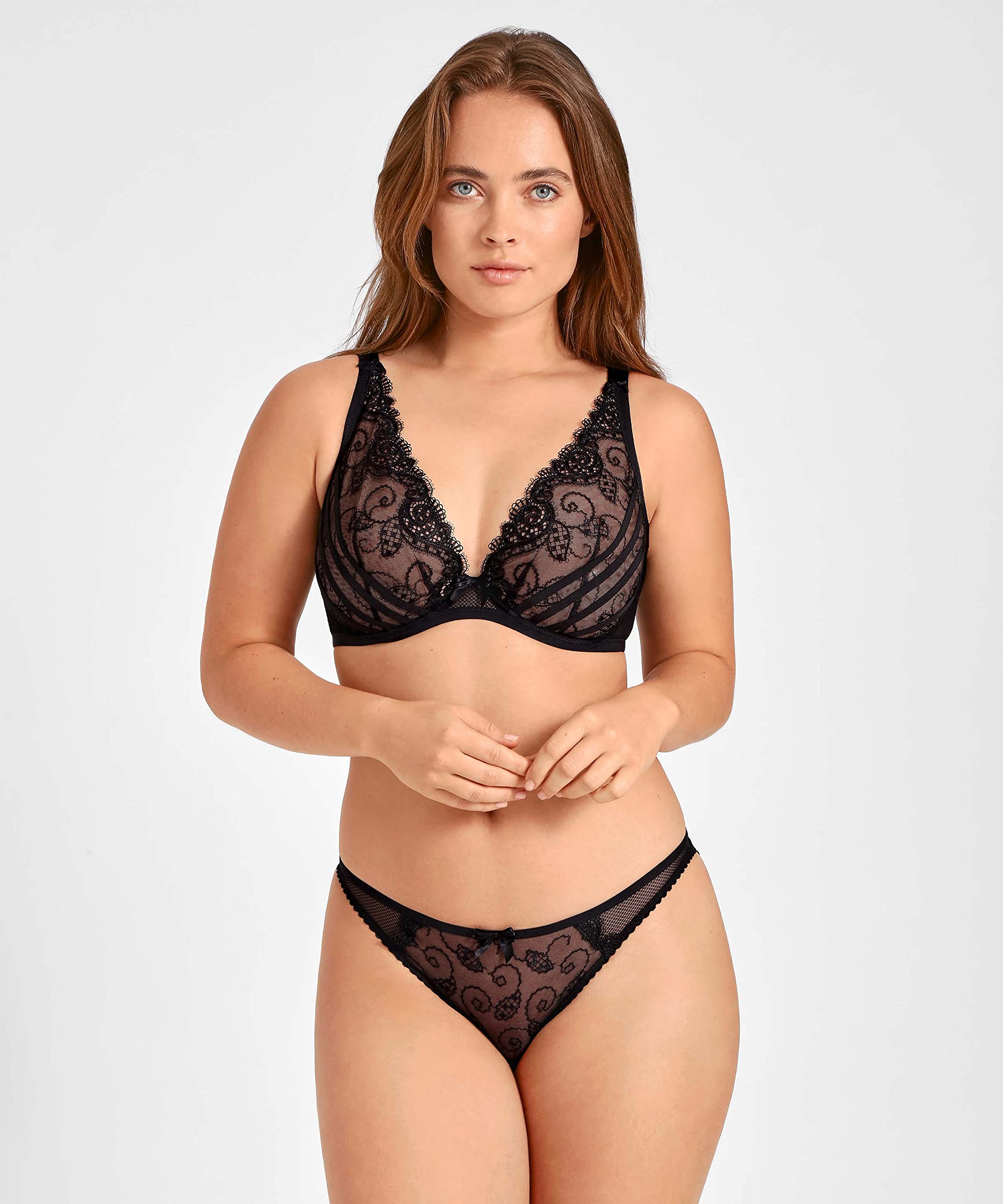 aubade-la-folie-plunge-bh-triangel-bh-schwarz-75e image 4
