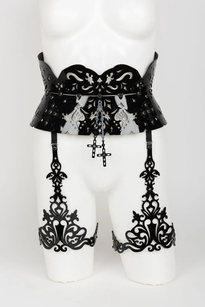 fr-ulein-kink-nero-tailleng-rtel-strapsg-rtel-lack-schwarz-s-m image 1