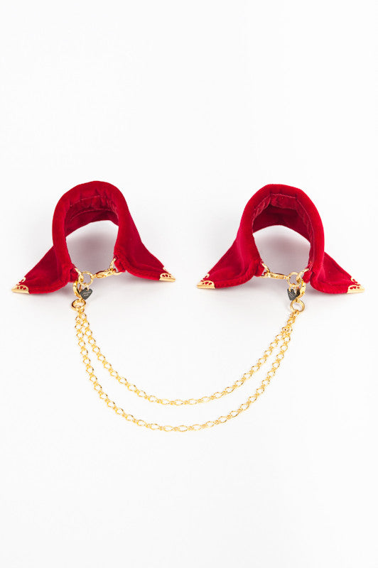 fr-ulein-kink-ankle-restraints-rouge-velvet-cuffs-rot-samt image 1