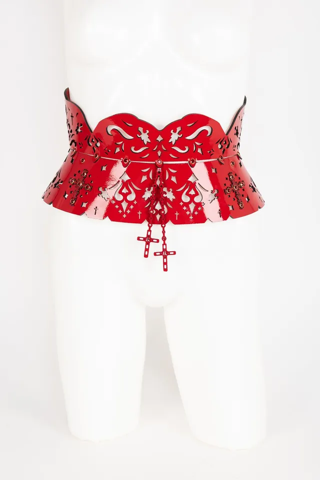 fr-ulein-kink-rosso-tailleng-rtel-rot-s-m-m-l image 1