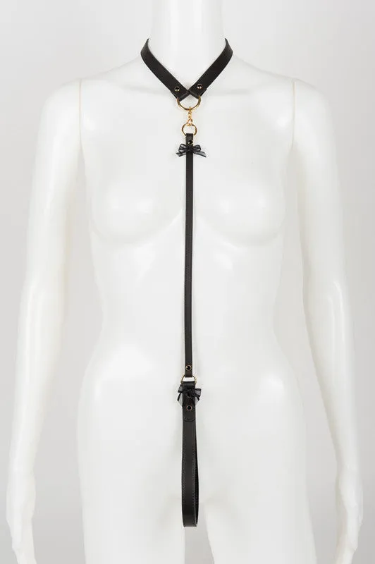 fr-ulein-kink-onyx-lead-collar-halsband-schwarz image 1