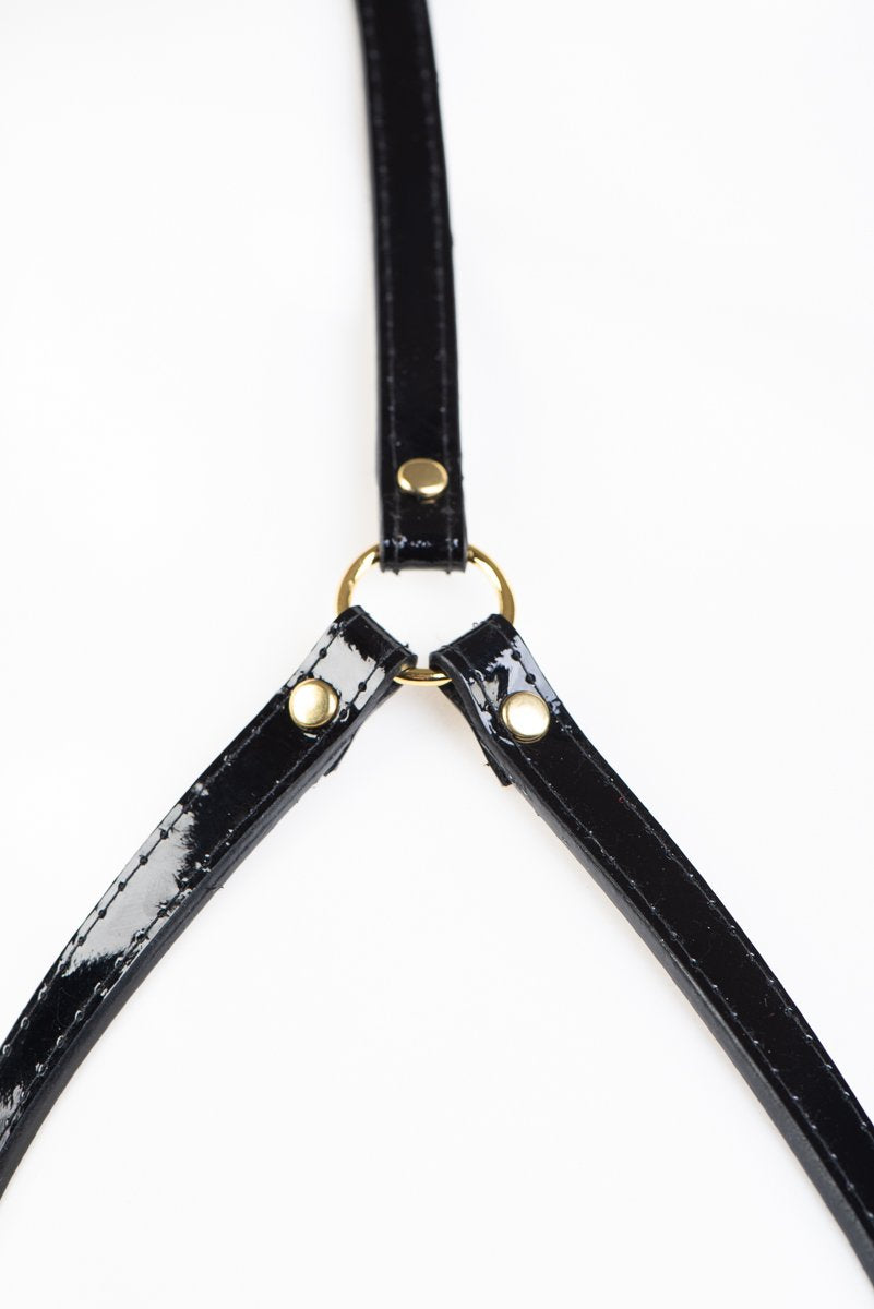 fr-ulein-kink-leone-cage-harness-bh-schwarz-lackleder image 4