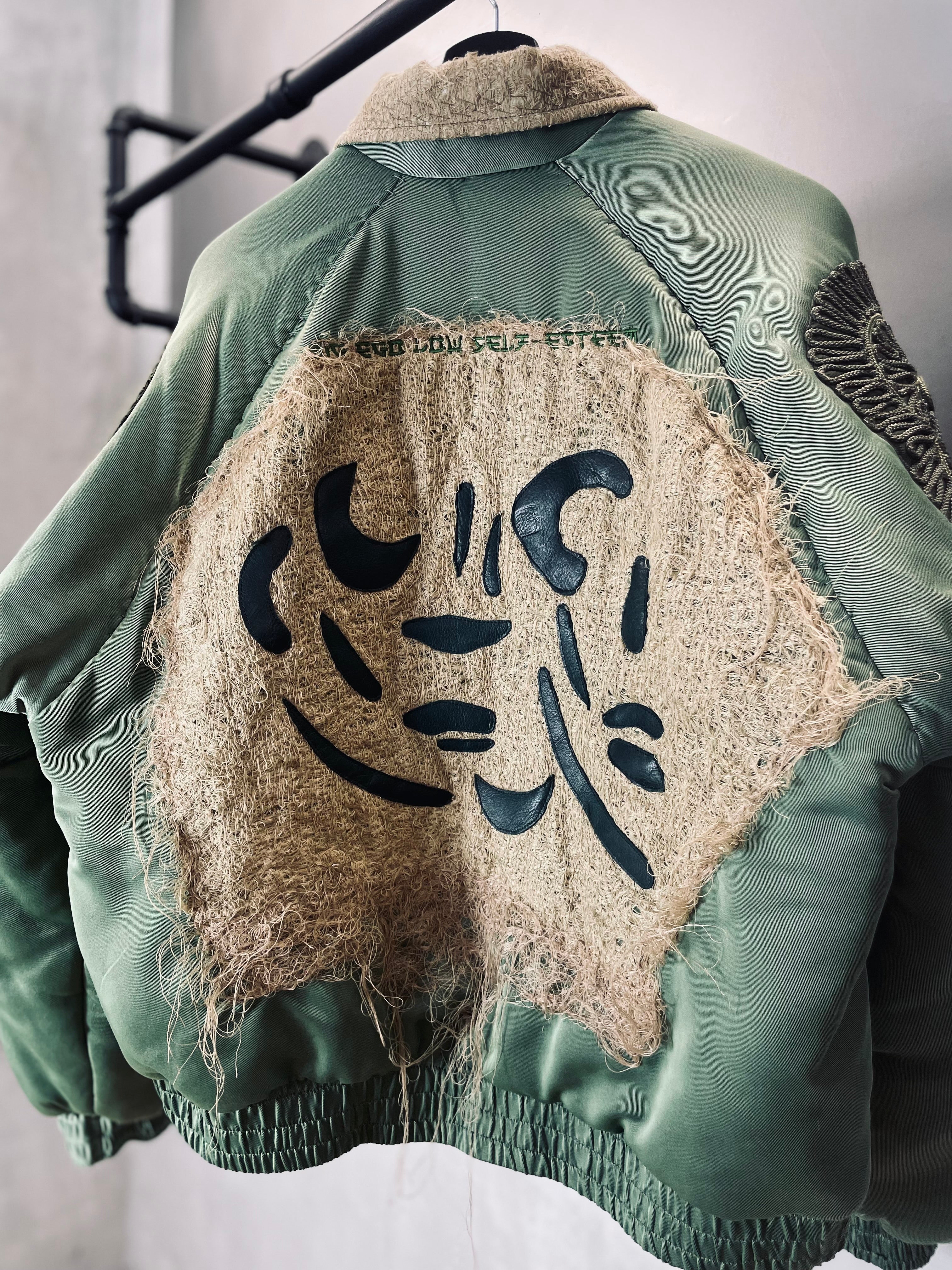 dennis-chuene-face-bomber-jacket-bomberjacke-olivgr-n image 7