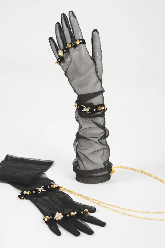 fraulein-kink-tulle-glove-handcuffs-handschuhe-schwarz-t-ll image 1