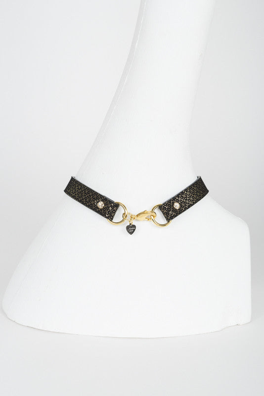 fr-ulein-kink-lush-collar-halsband-leder-schwarz-goldfolie image 4