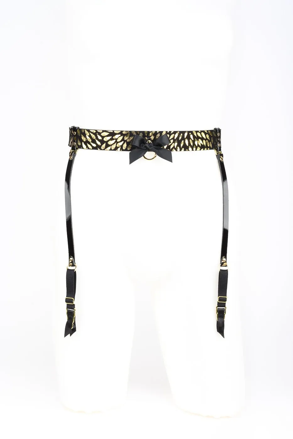 fr-ulein-kink-deluxe-strapsg-rtel-leder-schwarz-gold image 1