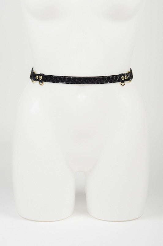 fr-ulein-kink-luxe-belt-g-rtel-python-schwarz-einheitsgr-e image 1