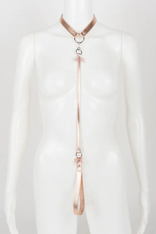fr-ulein-kink-lolita-silver-lead-halsband-ros-mit-leine image 1