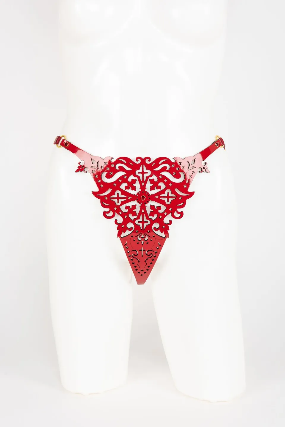 fr-ulein-kink-rosso-string-tanga-rot-lackleder-s-m image 1