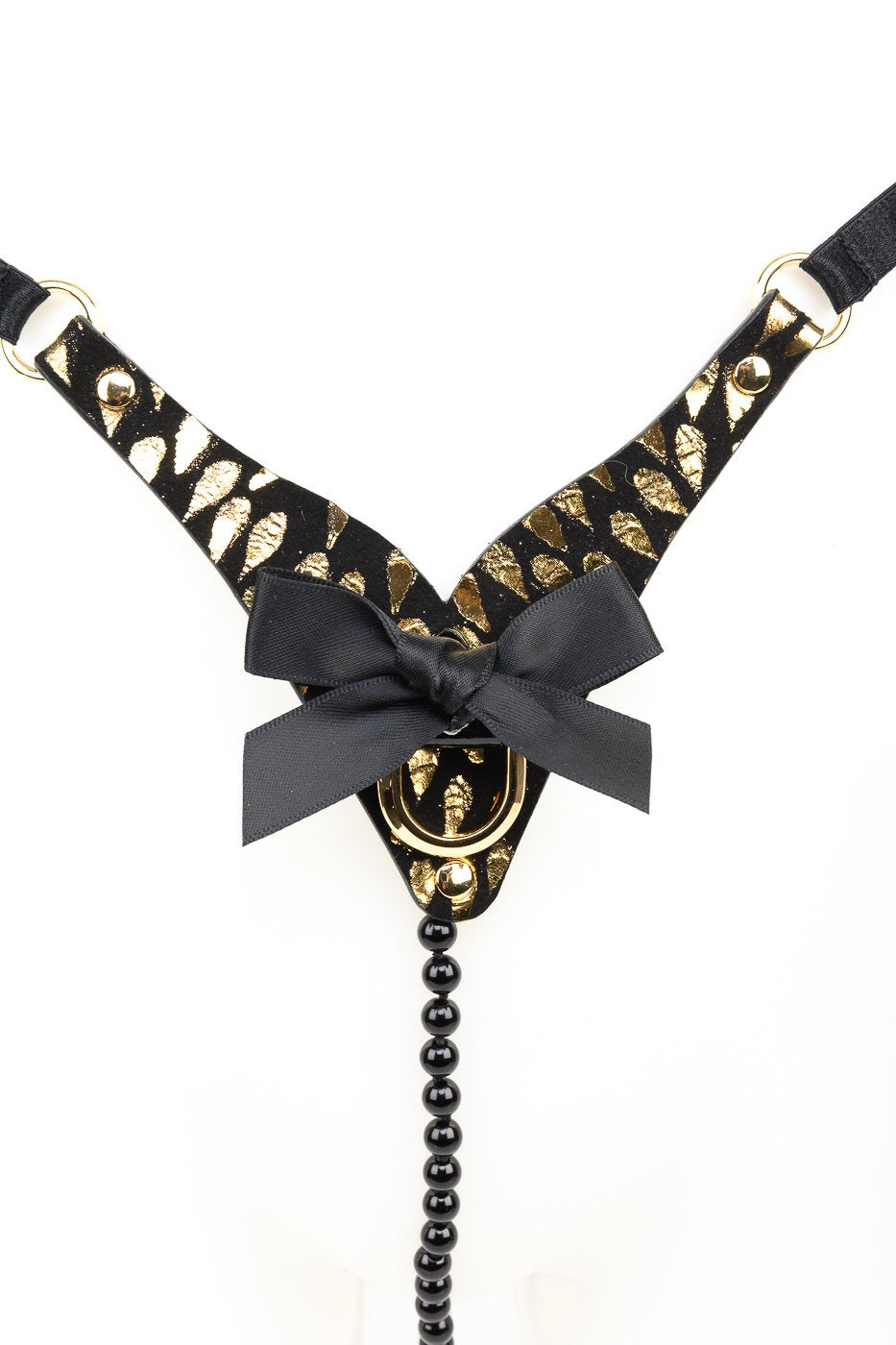 fr-ulein-kink-deluxe-pearl-string-perlenstring-gold-s-m image 2