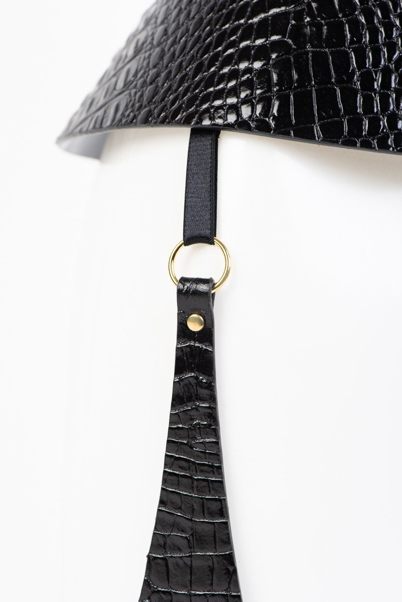 fraulein-kink-crocco-strapsg-rtel-leder-schwarz-kroko image 3