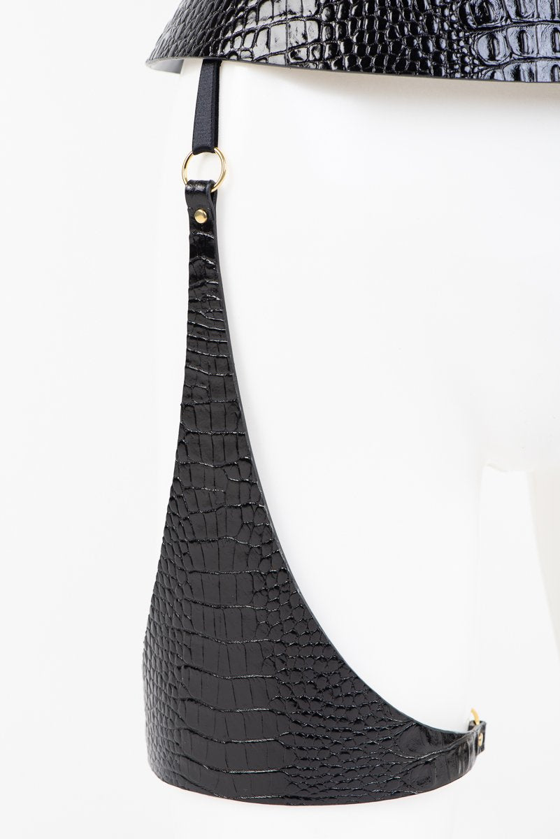 fraulein-kink-crocco-strapsg-rtel-leder-schwarz-kroko image 5