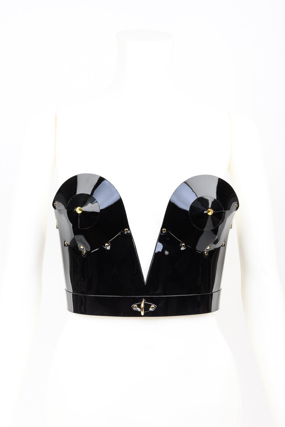 fr-ulein-kink-lingerie-rica-corset-lederkorsett-schwarz-gold image 1