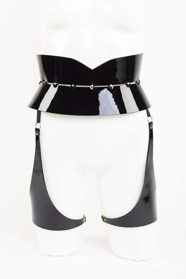 fr-ulein-kink-lingerie-leone-waist-belt-strapsg-rtel-schwarz image 1