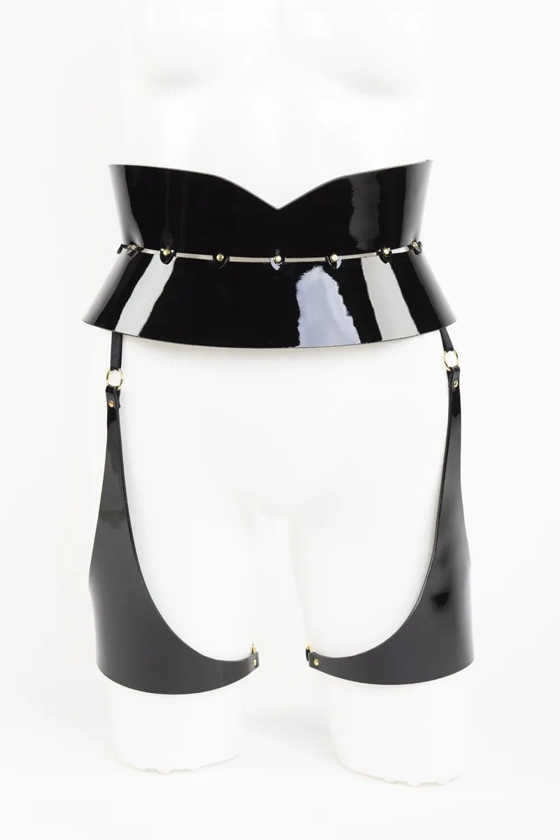fr-ulein-kink-lingerie-leone-waist-belt-strapsg-rtel-schwarz image 1