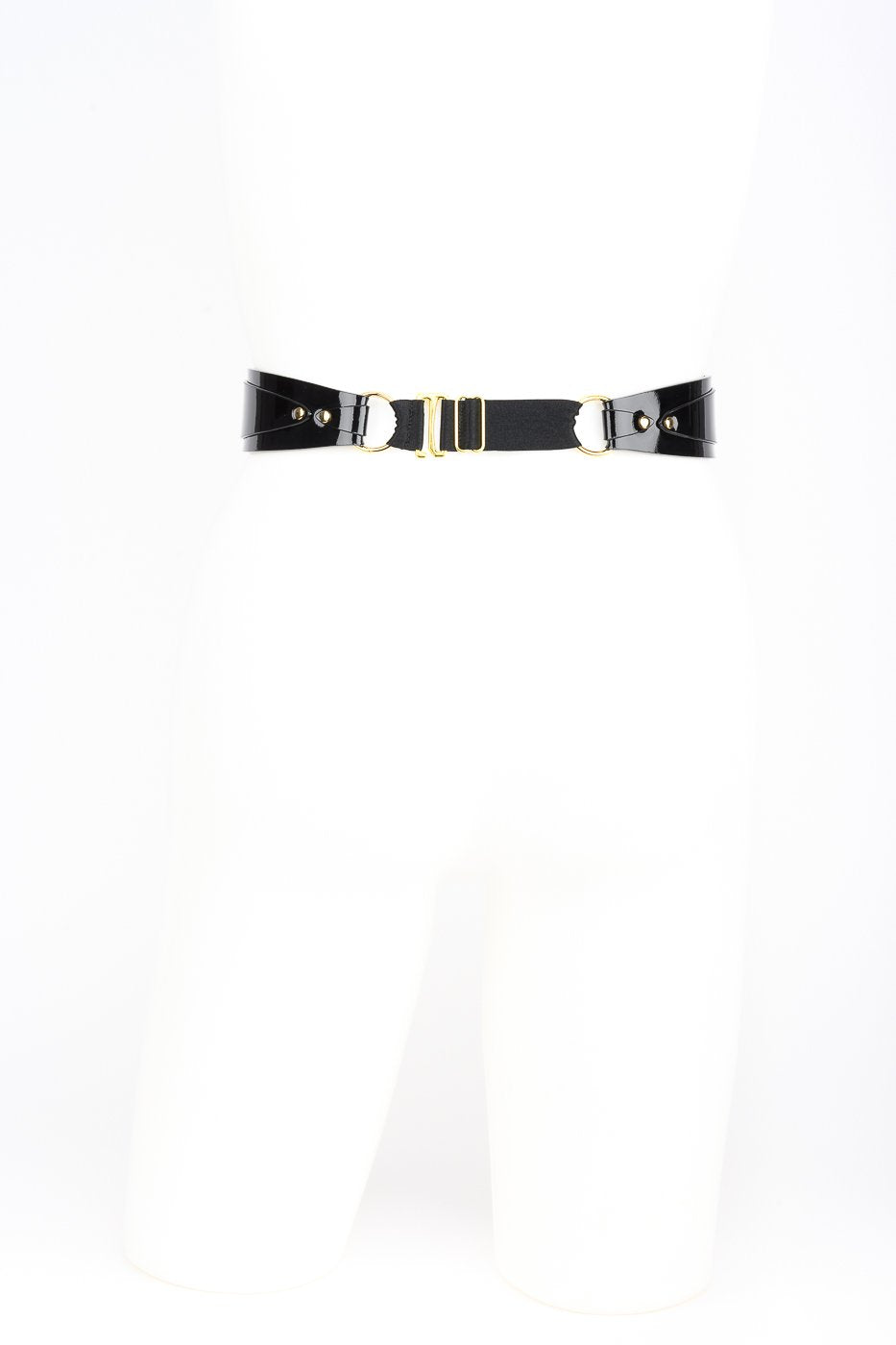 fru00e4ulein-kink-gold-letter-belt-gu00fcrtel-schwarz-one image 4