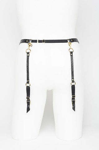 fr-ulein-kink-luxe-strapsg-rtel-leder-python-schwarz image 5