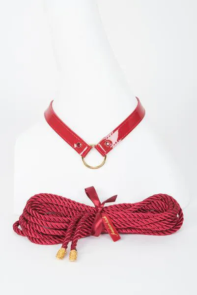 fr-ulein-kink-red-hot-lasso-set-halsband-fesselseil-rot-5-m image 1