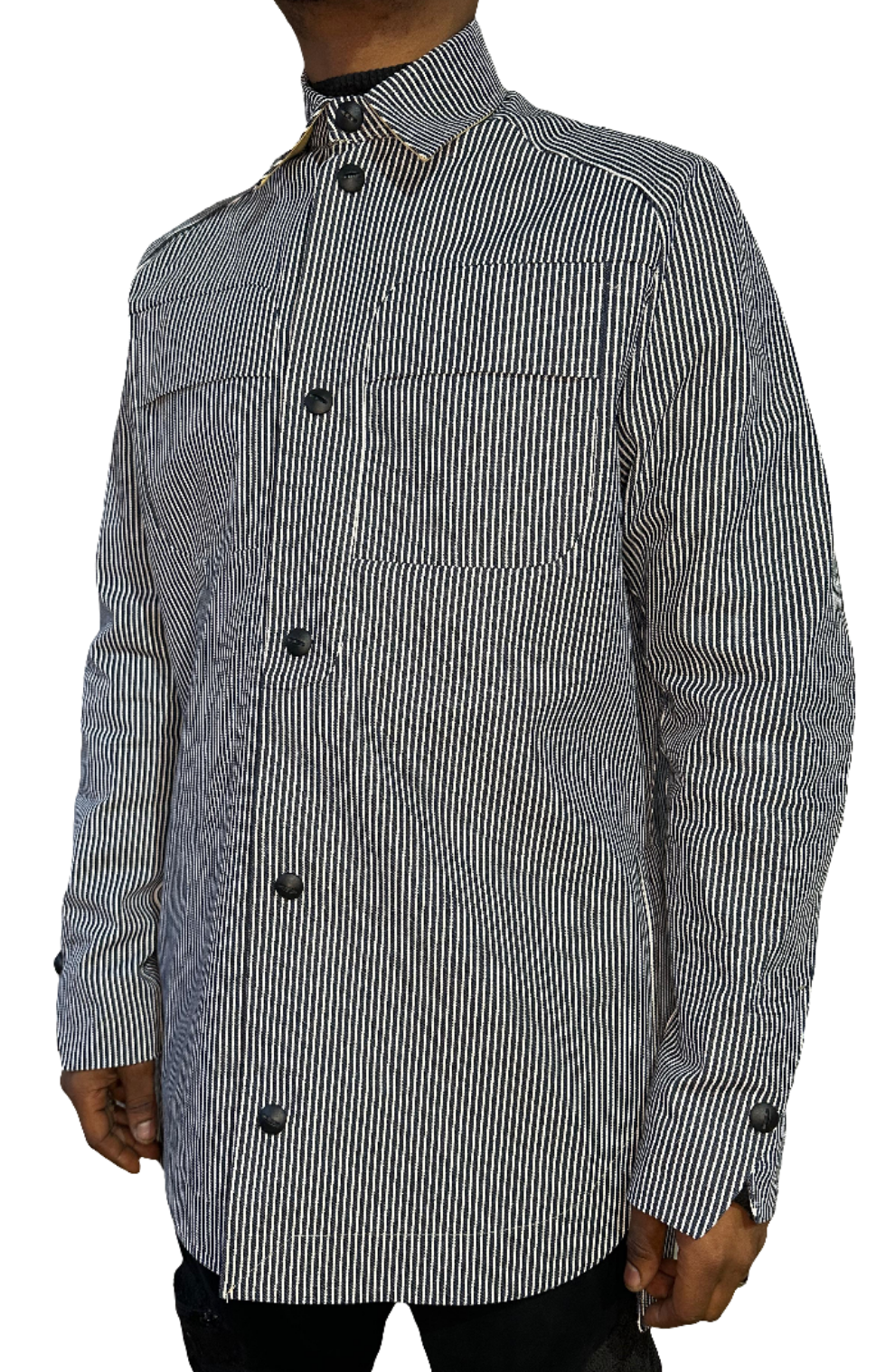 dennis-chuene-striped-eye-shirt-denimhemd-gestreift image 1
