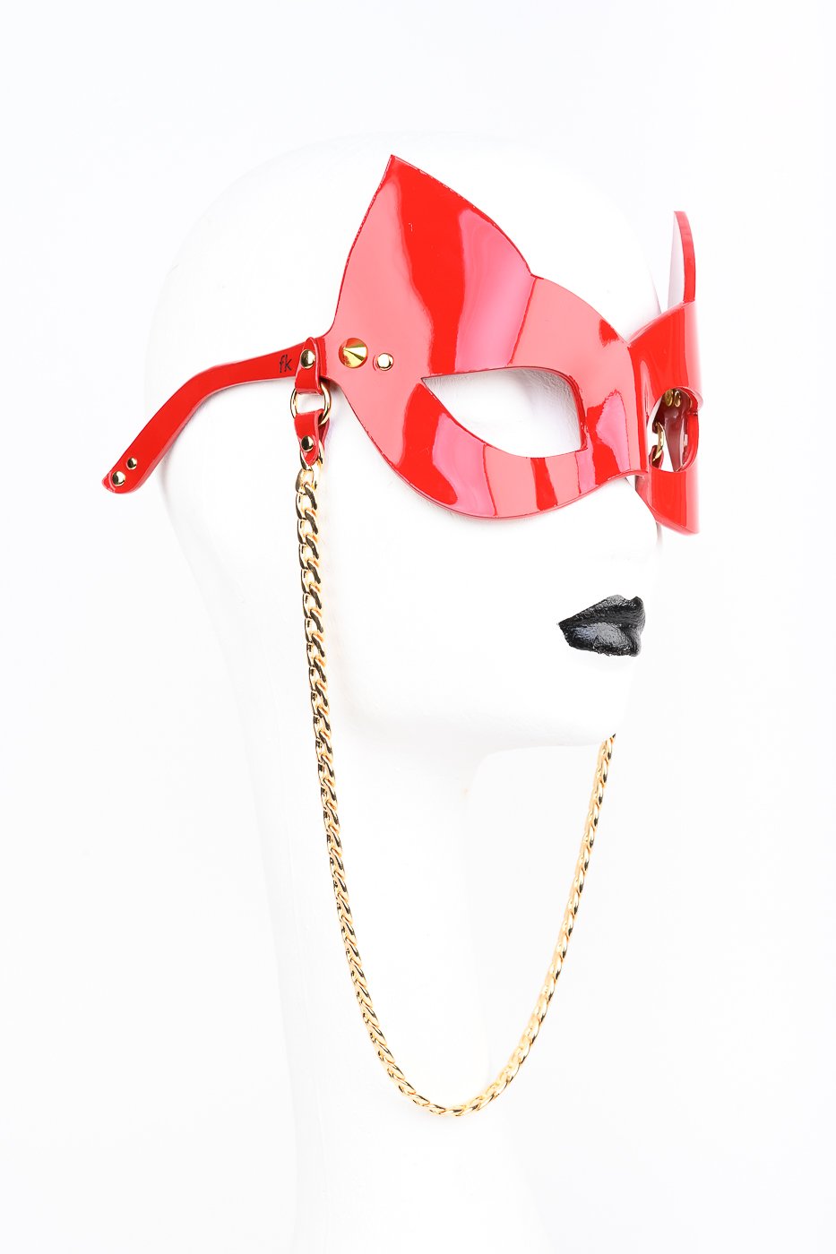 fr-ulein-kink-roja-kitten-sonnenbrille-leder-rot-kette image 6