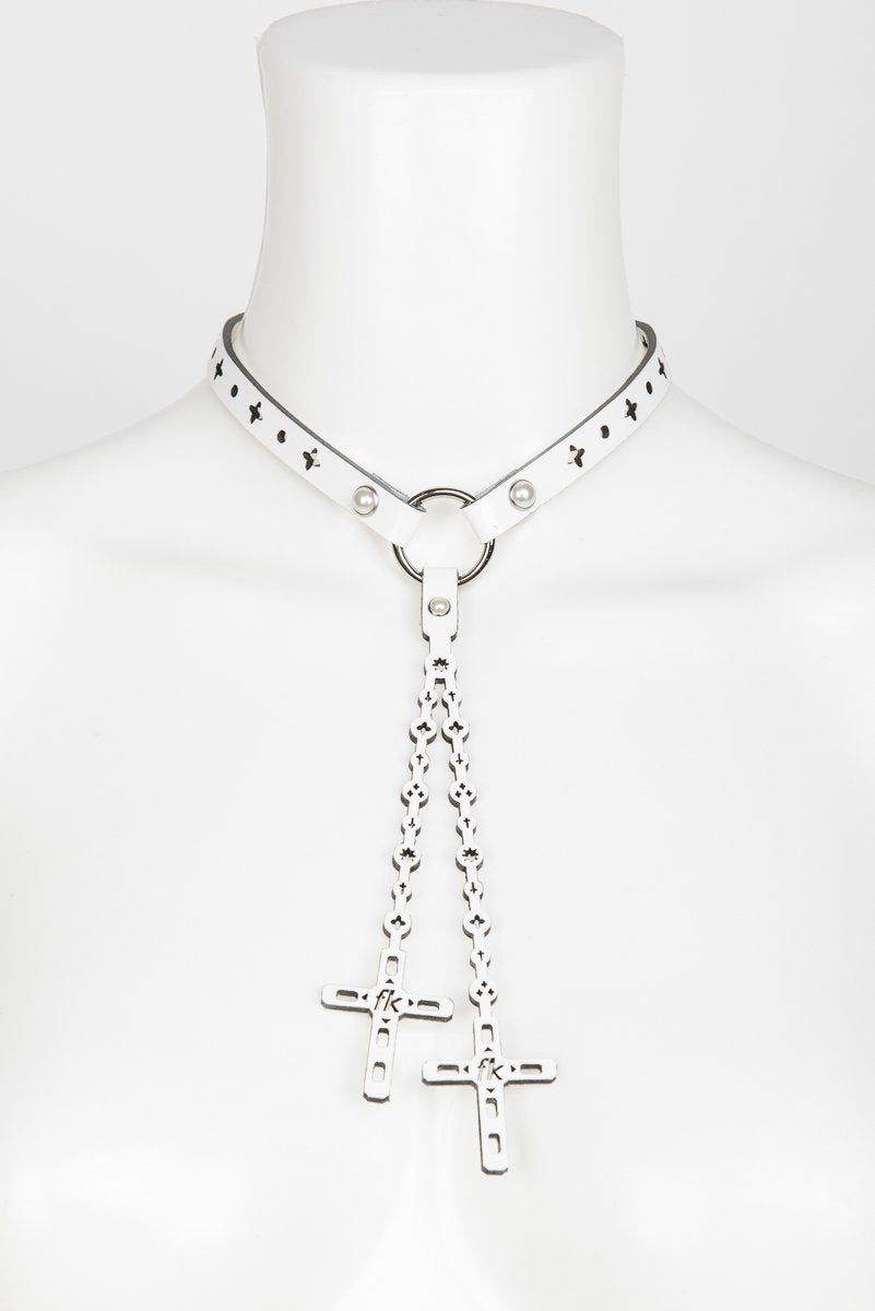 fr-ulein-kink-bianco-rosary-choker-halsband-wei-perlen image 1
