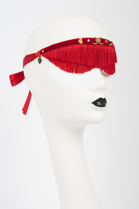 fraulein-kink-rouge-blindfold-augenbinde-rot-fransen image 1
