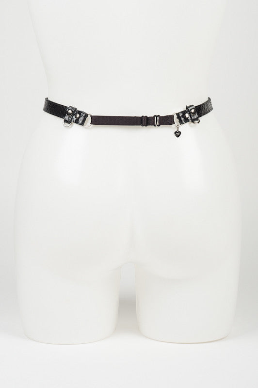 fraulein-kink-ebony-belt-python-g-rtel-schwarz-one-size image 3