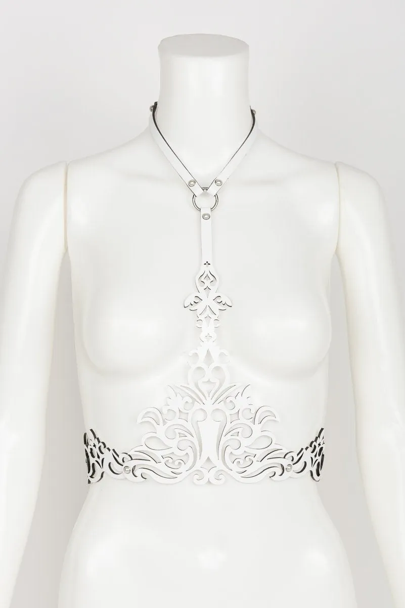 fr-ulein-kink-bianco-harness-leder-wei-one-size image 1