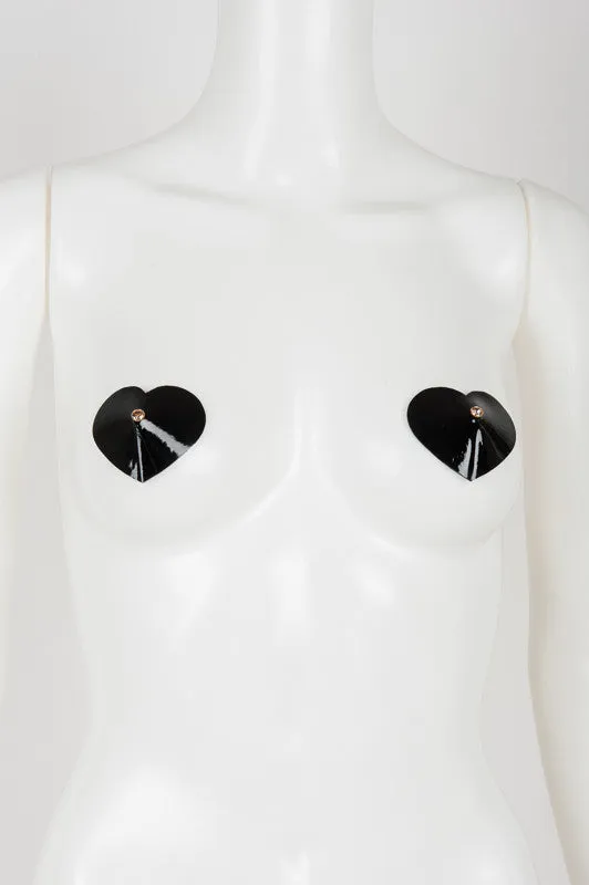 fr-ulein-kink-n-nette-pasties-herz-schwarz-leder-swarovski image 1
