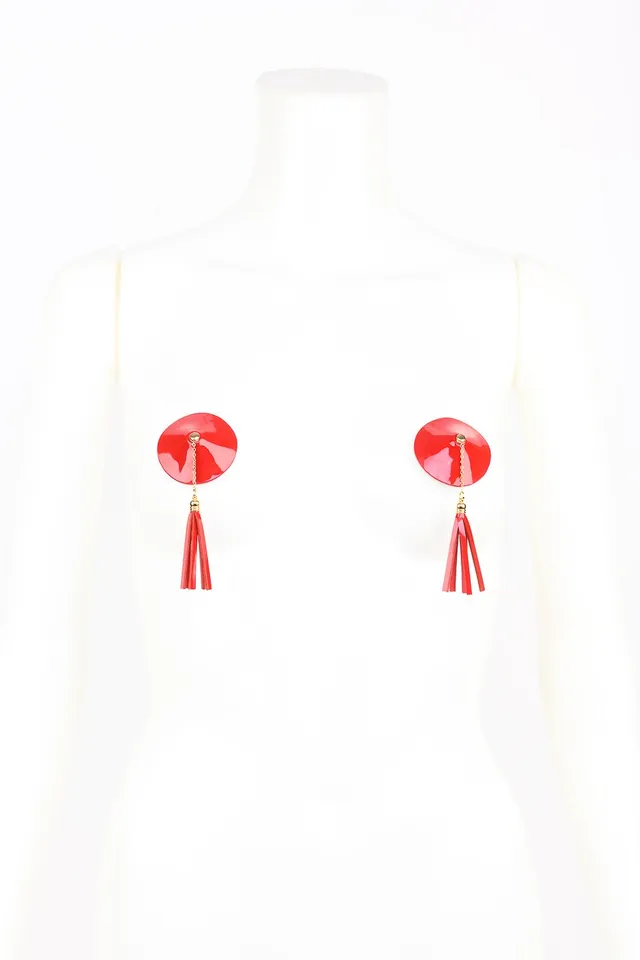 fr-ulein-kink-roja-nippel-pasties-rot-mit-quasten image 1