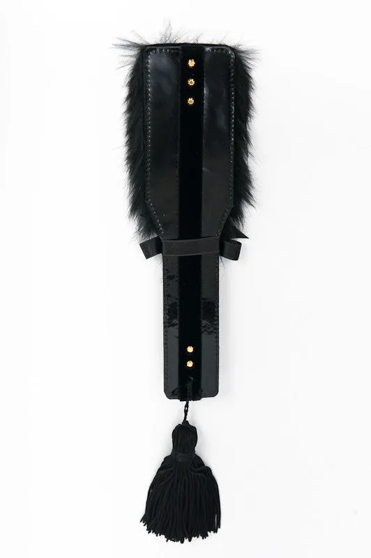 fr-ulein-kink-crops-noir-paddle-paddel-schwarz-lack-fell image 1