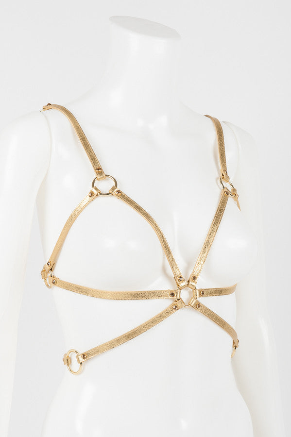 fr-ulein-kink-champagne-playsuit-gold-leder-gr-e-one-size image 7