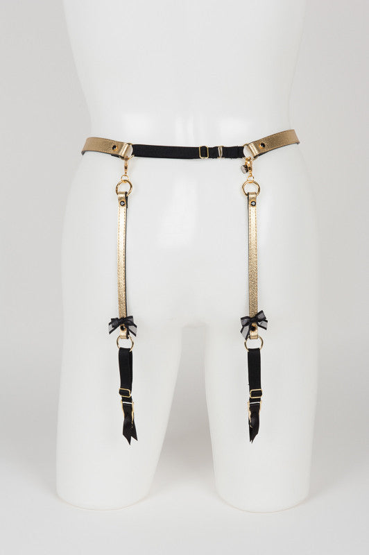 fr-ulein-kink-oro-strapsg-rtel-gold-leder-kristall image 5